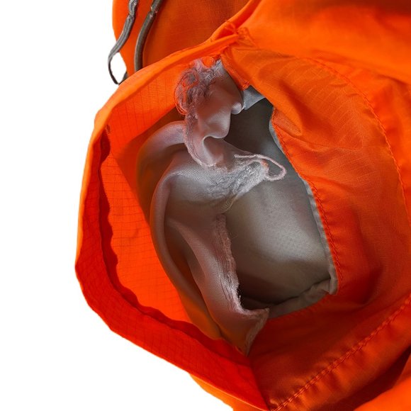 Foot Locker Track Weatherproof Waterproof Running Jogging Bright Orange Jacket - Picture 3 of 4